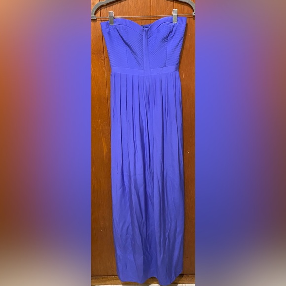 NWT Parker Silk Strapless Maxi Dress in Pacific Blue - size M - Picture 5 of 10